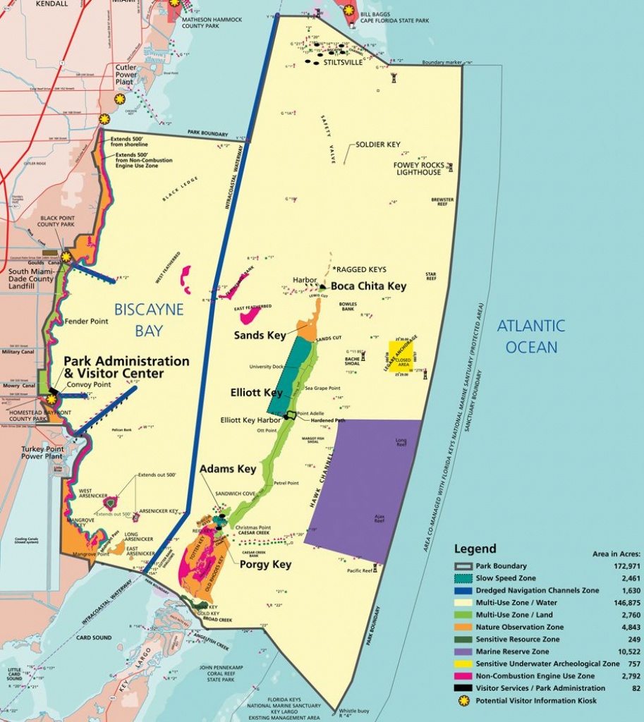 Map Of Biscayne Np | National Parks - Biscayne In 2019 | Biscayne - Los Cayos Florida Map