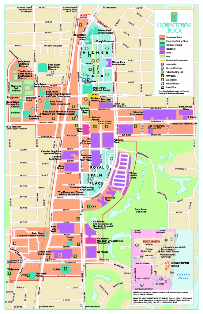 Map Of Boca Raton Area And Travel Information | Download Free Map Of - Boca Florida Map