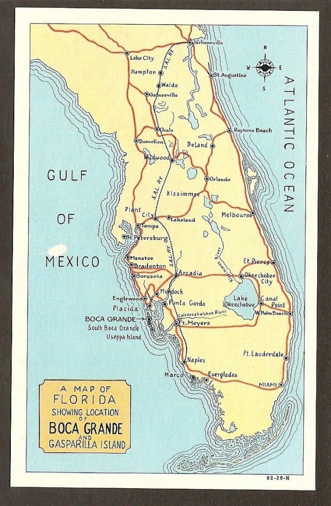 Map Of #bocagrande | Aa One Day | Gasparilla Island, Boca Grande Y - Punta Gorda Florida Map