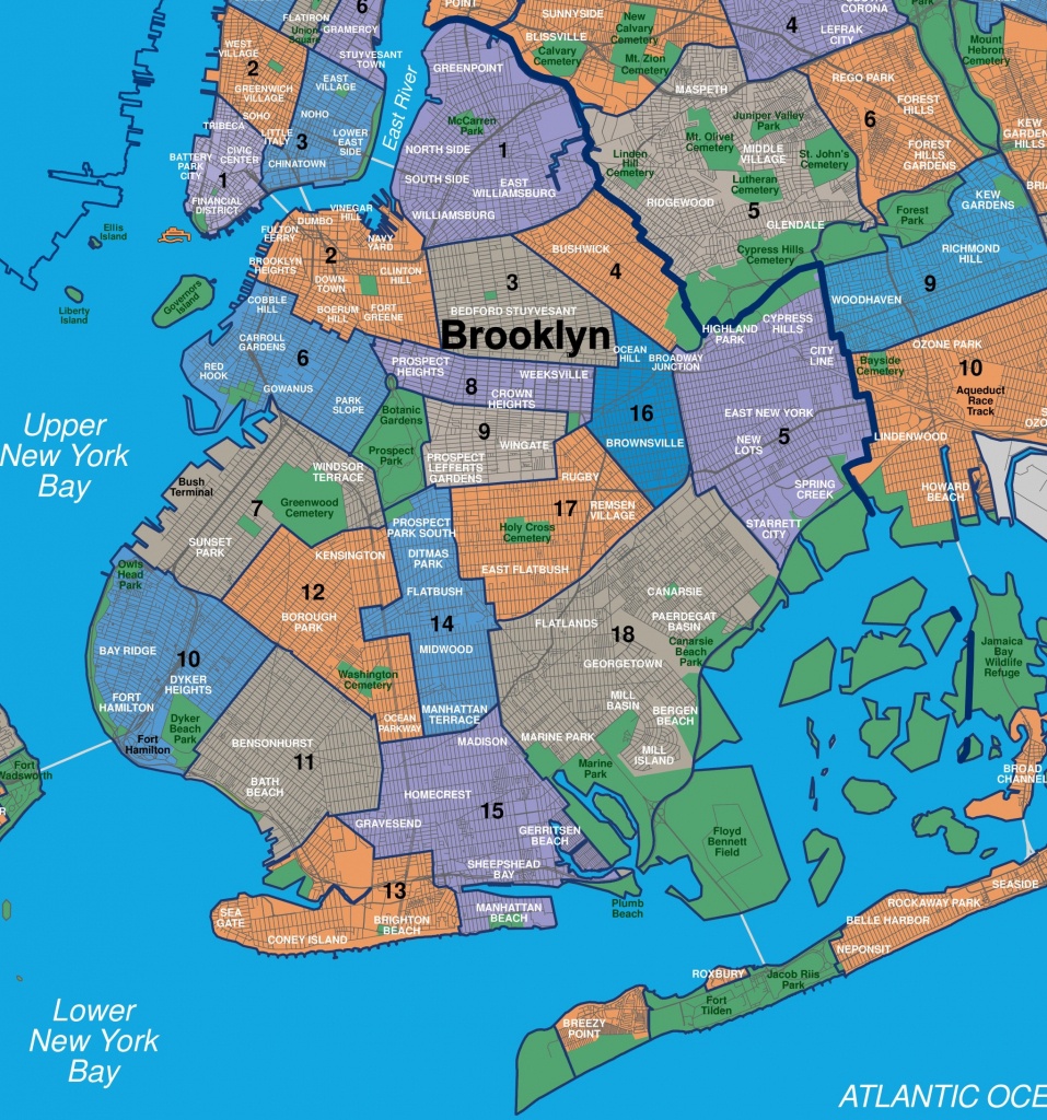 Map Of Brooklyn Neighborhoods - Printable Map Of Brooklyn
