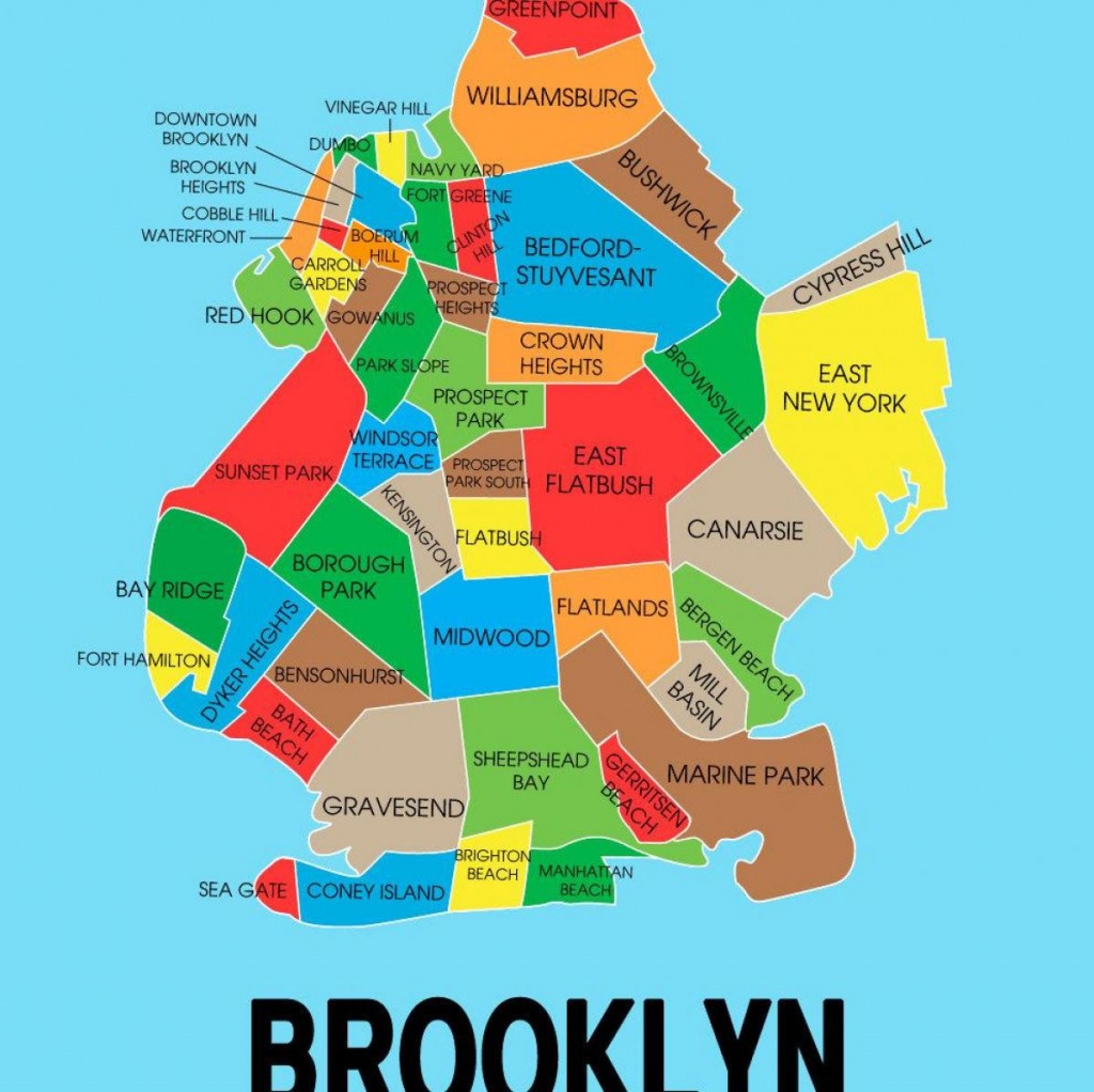 Map Of Brooklyn Ny - Brooklyn New York On Map (New York - Usa) - Printable Map Of Brooklyn