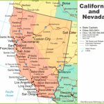 Map Of California And Nevada   Map Of Las Vegas And California
