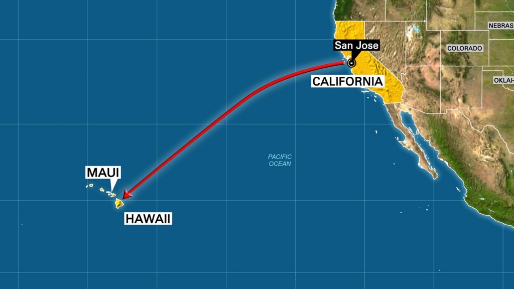 Map Of California Coast And Hawaii – Map Of Usa District - Hawaii California Map