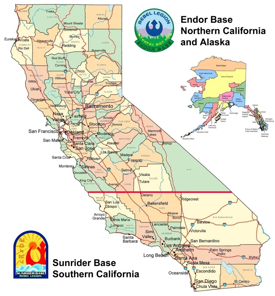 Map Of California. Map Of Central And Northern California Within Map - Map Of Central California