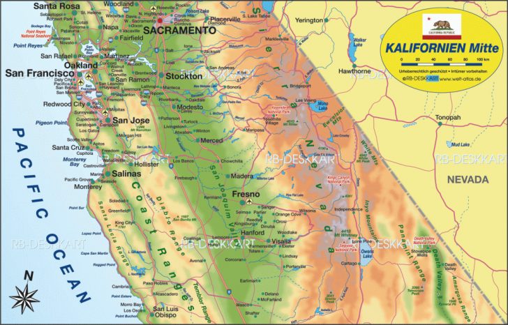 Lone Pine California Map