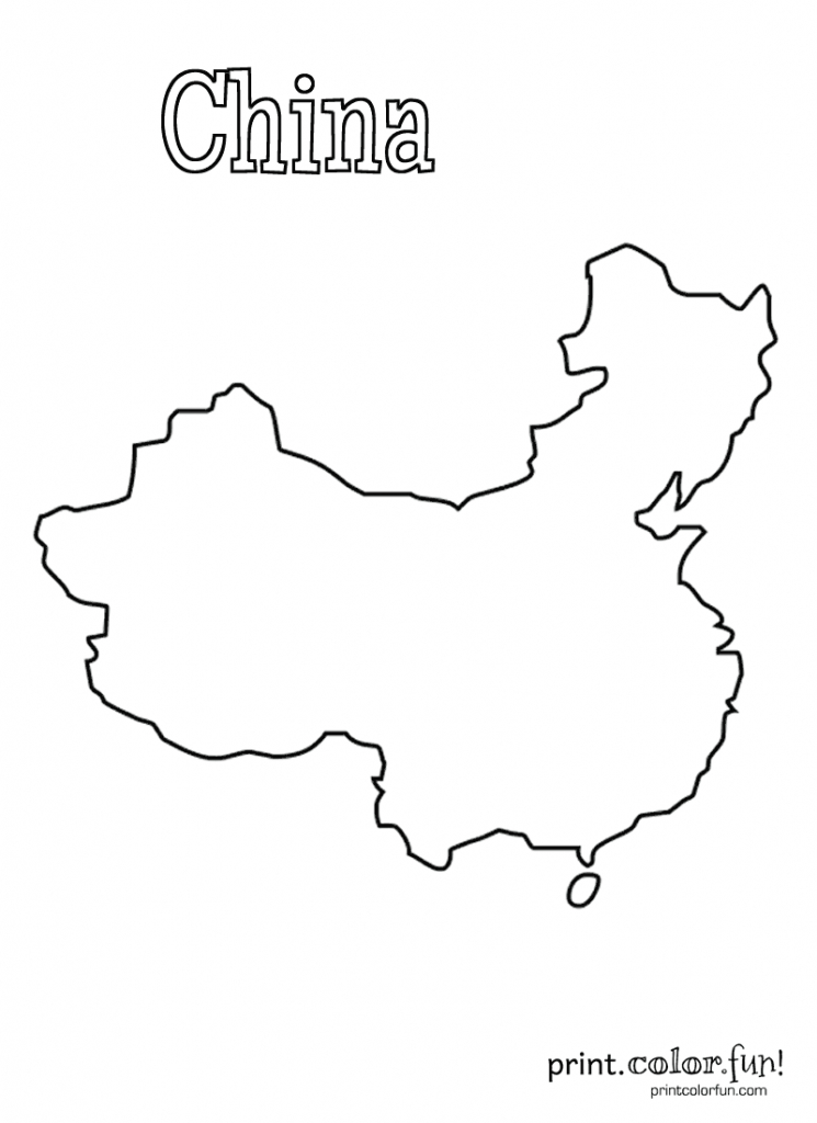 Map Of China | Print. Color. Fun! Free Printables, Coloring Pages - Free Printable Map Of China