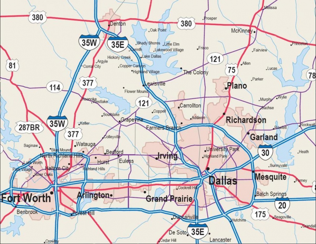 Map Of Dfw Metroplex - Map Dfw Metroplex (Texas - Usa) - Printable Map Of Dfw Metroplex