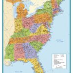 Map Of East Coast Usa States With Cities Map United States Printable   Printable Map Of East Coast
