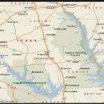 Map Of East Texas Lakes | Secretmuseum   Texas Lakes Map