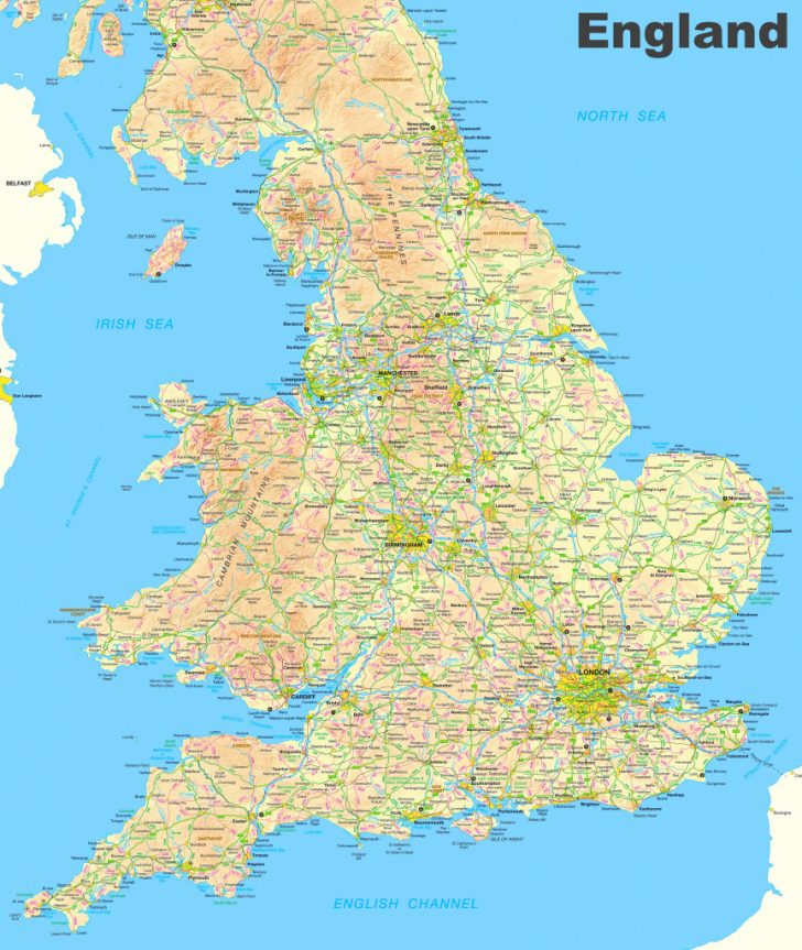 Printable Map Of Britain