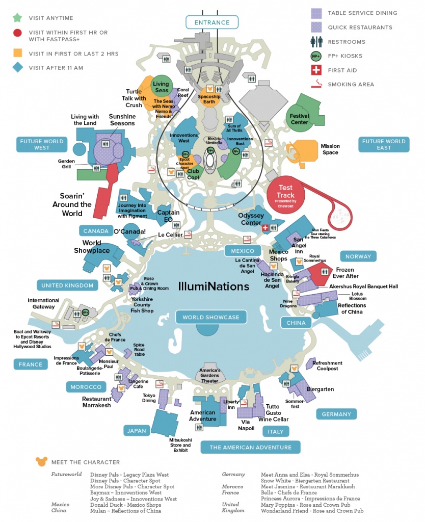 Map Of Epcot Disney World Flower And Garden Festival Center Pdf Free - Printable Epcot Map