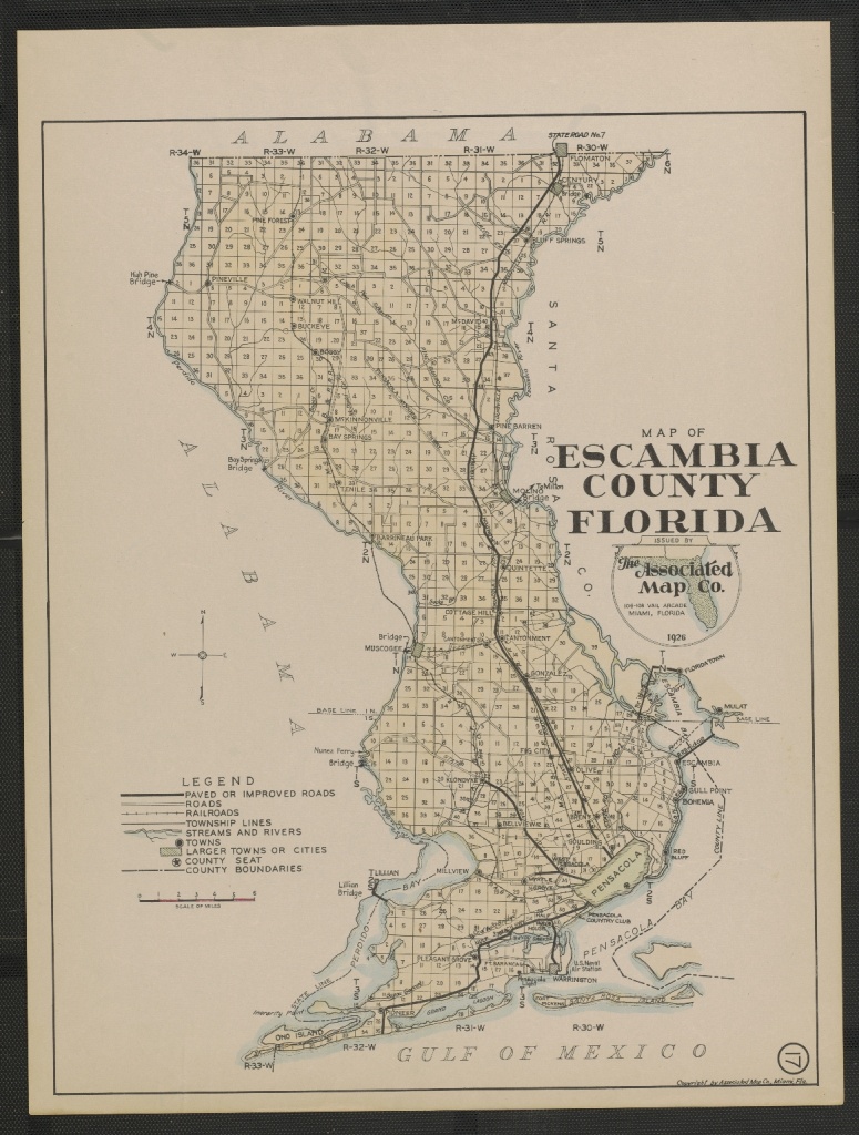 Map Of Escambia County Florida Sheet 17 - Touchton Map Library - Map Of Escambia County Florida