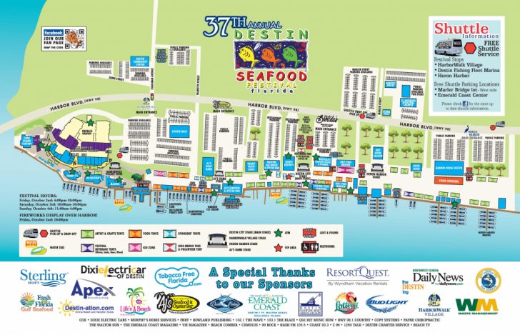 Map Of Destin Florida Attractions