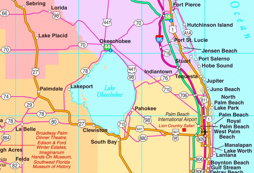 Map Of Florida Okeechobee | Download Them And Print - Lake Okeechobee Florida Map