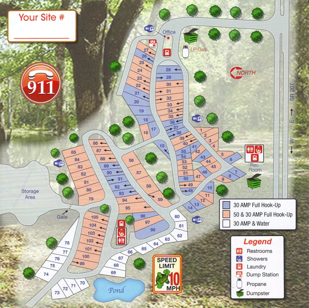 Map Of Rv Parks In Florida Free Printable Maps