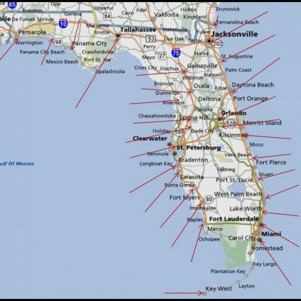 Map Of Florida West Coast Beaches And Travel Information | Download - West Florida Beaches Map