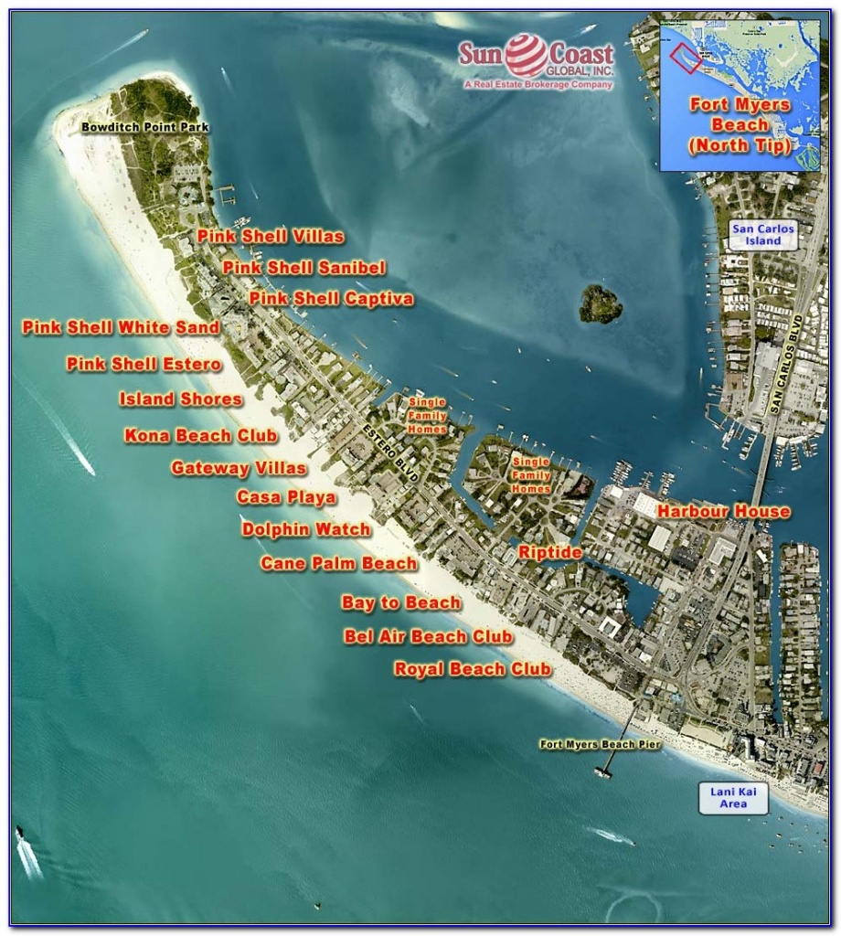 Map Of Fort Myers Beach Florida Hotels - Maps : Resume Examples - Estero Beach Florida Map