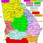 Map Of Georgia Zip Codes And Travel Information | Download Free Map   Atlanta Zip Code Map Printable