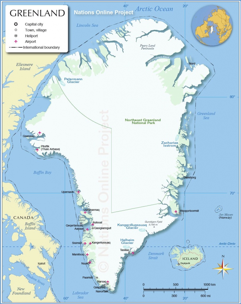 Map Of Greenland - The World&amp;#039;s Largest Island And The Country With - Printable Map Of Greenland