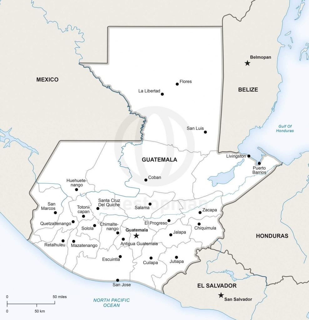 Map Of Guatemala Political - Printable Map Of Guatemala