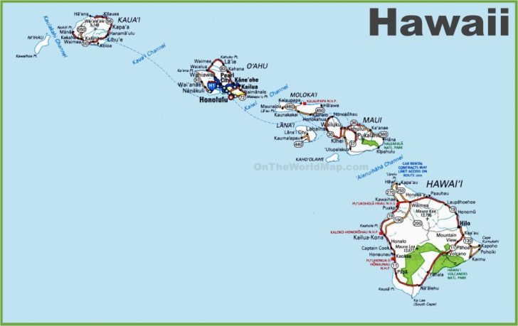 Hawaii California Map