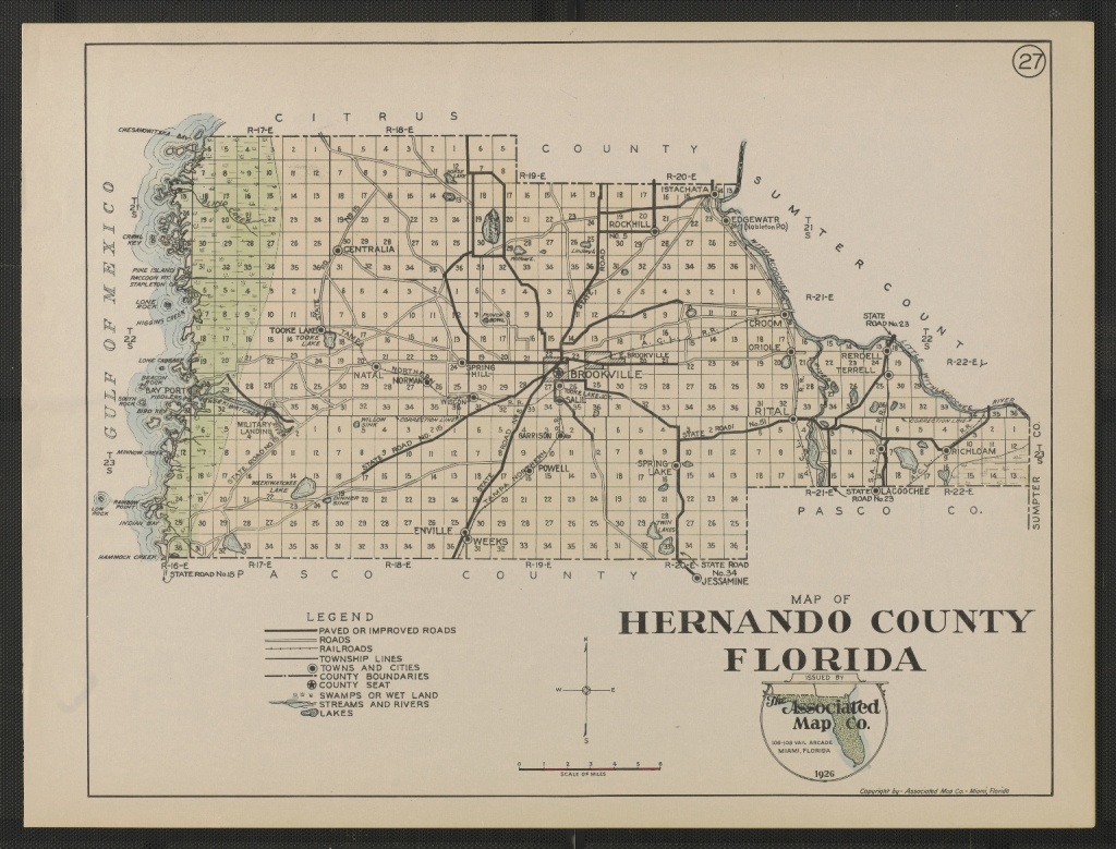 Map Of Hernando County Florida Sheet 27 - Touchton Map Library - Hernando Florida Map