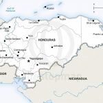 Map Of Honduras Political   Printable Map Of Honduras