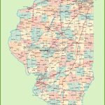 Map Of Illinois With Cities And Towns   Illinois County Map Printable