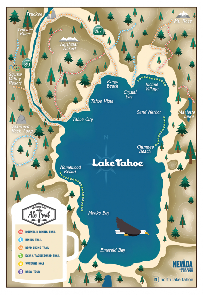 Printable Map Of Lake Tahoe Maps For You - vrogue.co