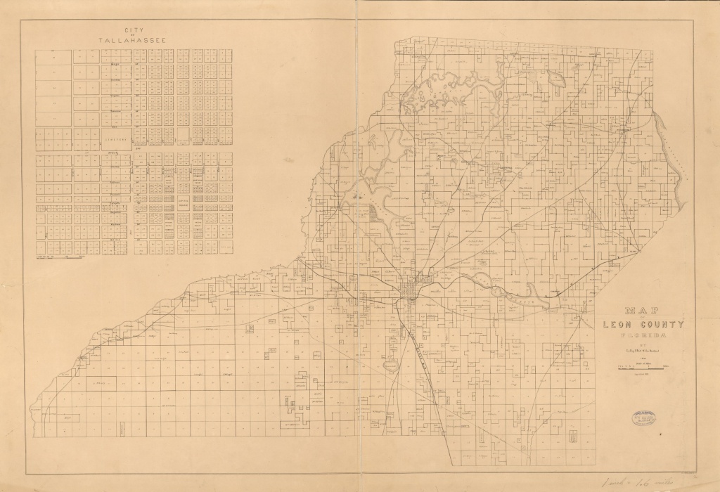 Map Of Leon County, Florida | Library Of Congress - Leon County Texas Plat Maps