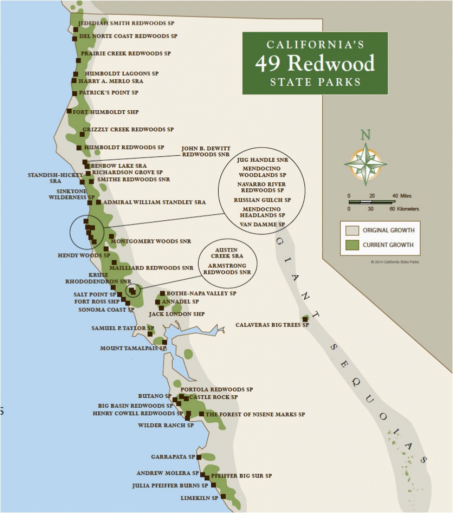 Map Of National Parks In California | Secretmuseum - National And State Parks In California Map