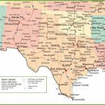 Map Of New Mexico, Oklahoma And Texas   Map Of North Texas And Oklahoma