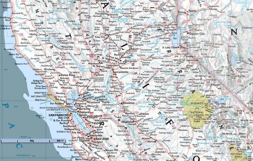 Map Of Northern California Cities And Travel Information | Download - National Geographic Maps California