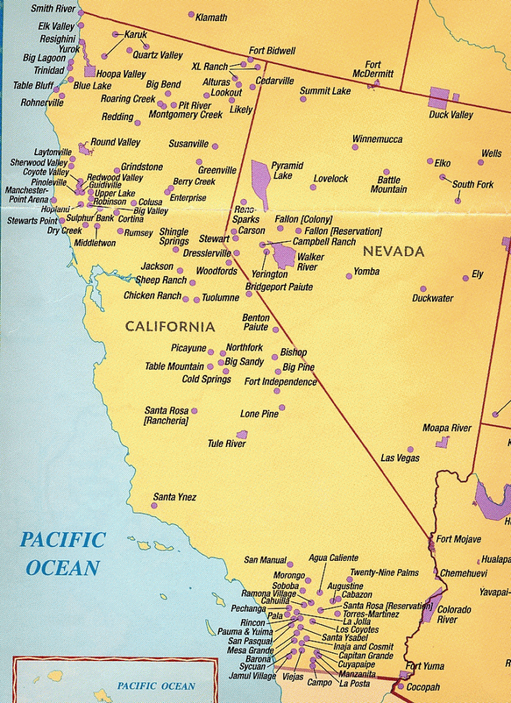 Map Of Northern California Indian Casinos – Map Of Usa District - California Indian Casinos Map