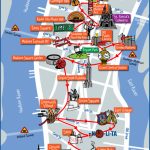 Map Of Nyc Tourist Attractions, Sightseeing & Tourist Tour   New York Printable Map Pdf