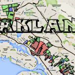 Map Of Oakland Gangs & Hoods For Google Map Of Oakland California   Oakland California Map