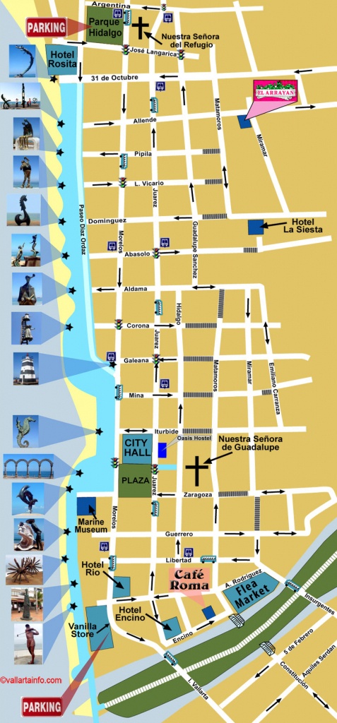 Map Of Puerto Vallarta Downtown - Vallarta Info - Puerto Vallarta Maps Printable