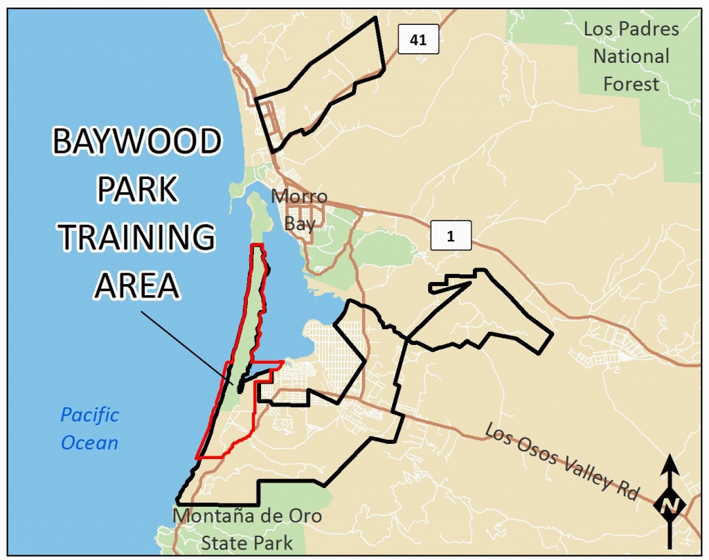 Map Of San Luis Obispo California Baywood Park Training Area - San Luis Obispo California Map