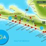 Map Of Scenic 30A And South Walton, Florida   30A Panhandle Coast   Florida Gulf Coast Beaches Map
