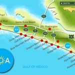 Map Of Scenic Highway 30A/south Walton, Fl Beaches | Florida: The   Florida Map Destin Fl