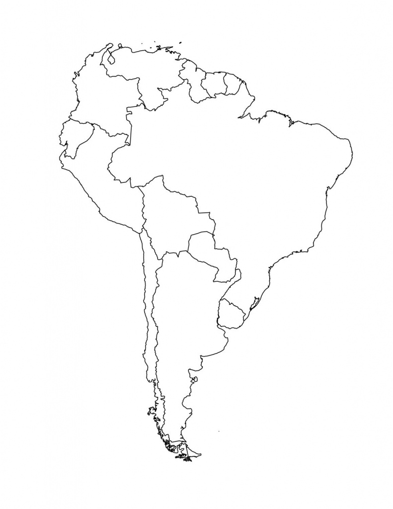Map Of South American Countries | Occ Shoebox | South America Map - Printable Map Of Central America