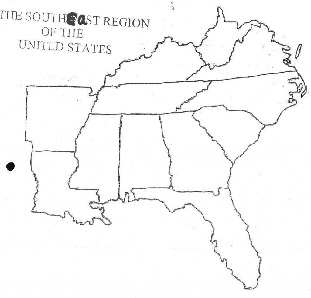 Map Of Southeast Us States - Maplewebandpc - Printable Map Of Southeast United States