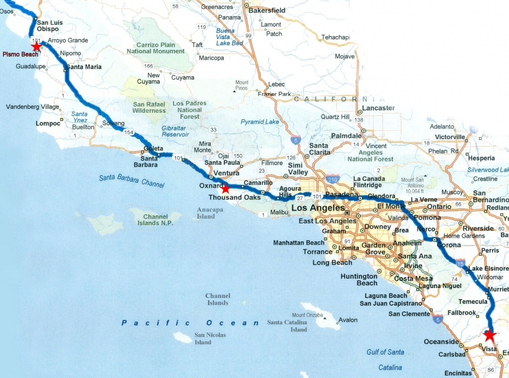 Map Of Southern California Coastal Towns Beautiful Road Map Within - California Coastal Towns Map