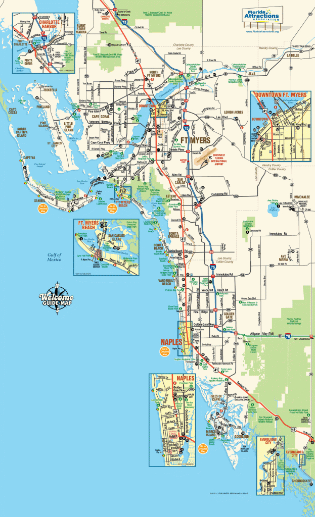 Map Of Southwest Florida - Welcome Guide-Map To Fort Myers &amp;amp; Naples - Fort Meyer Florida Map
