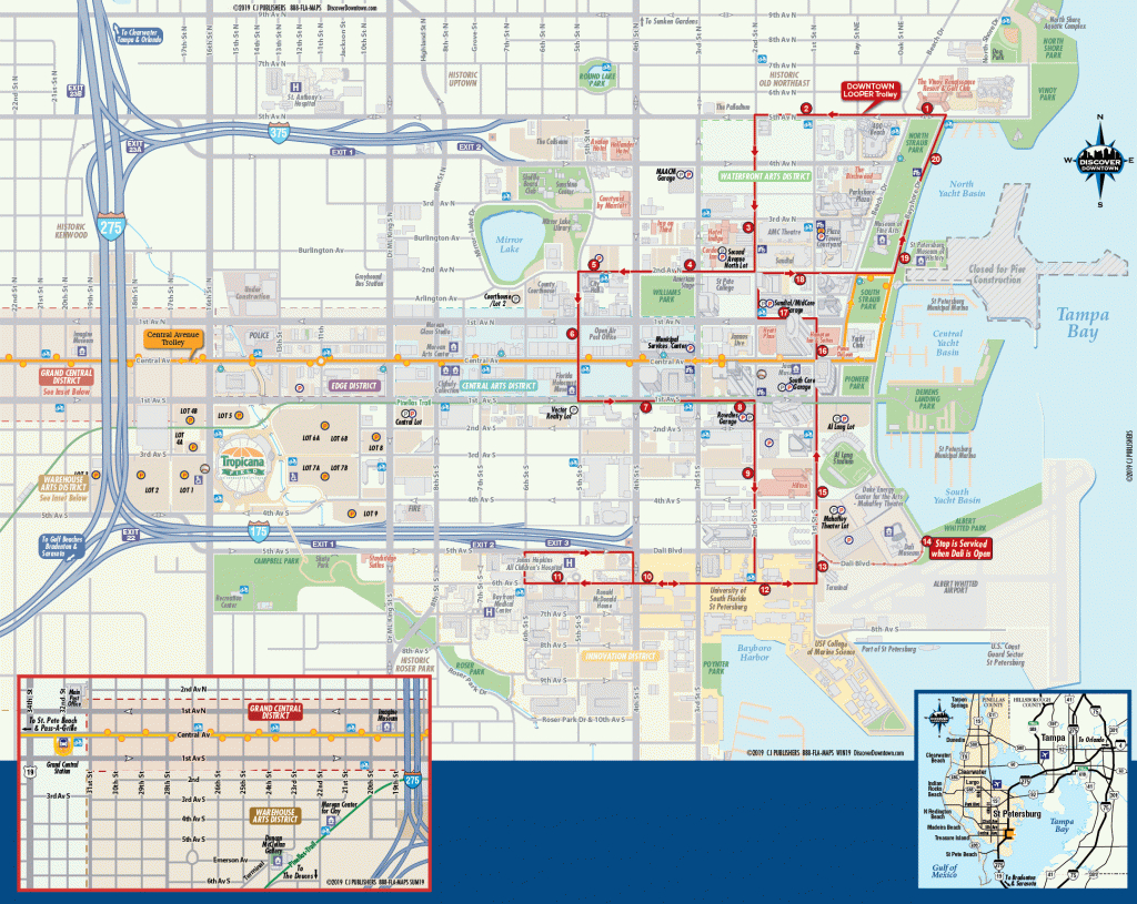 Map Of St Petersburg Fl | Downtown St Petersburg Florida Map - St James Florida Map