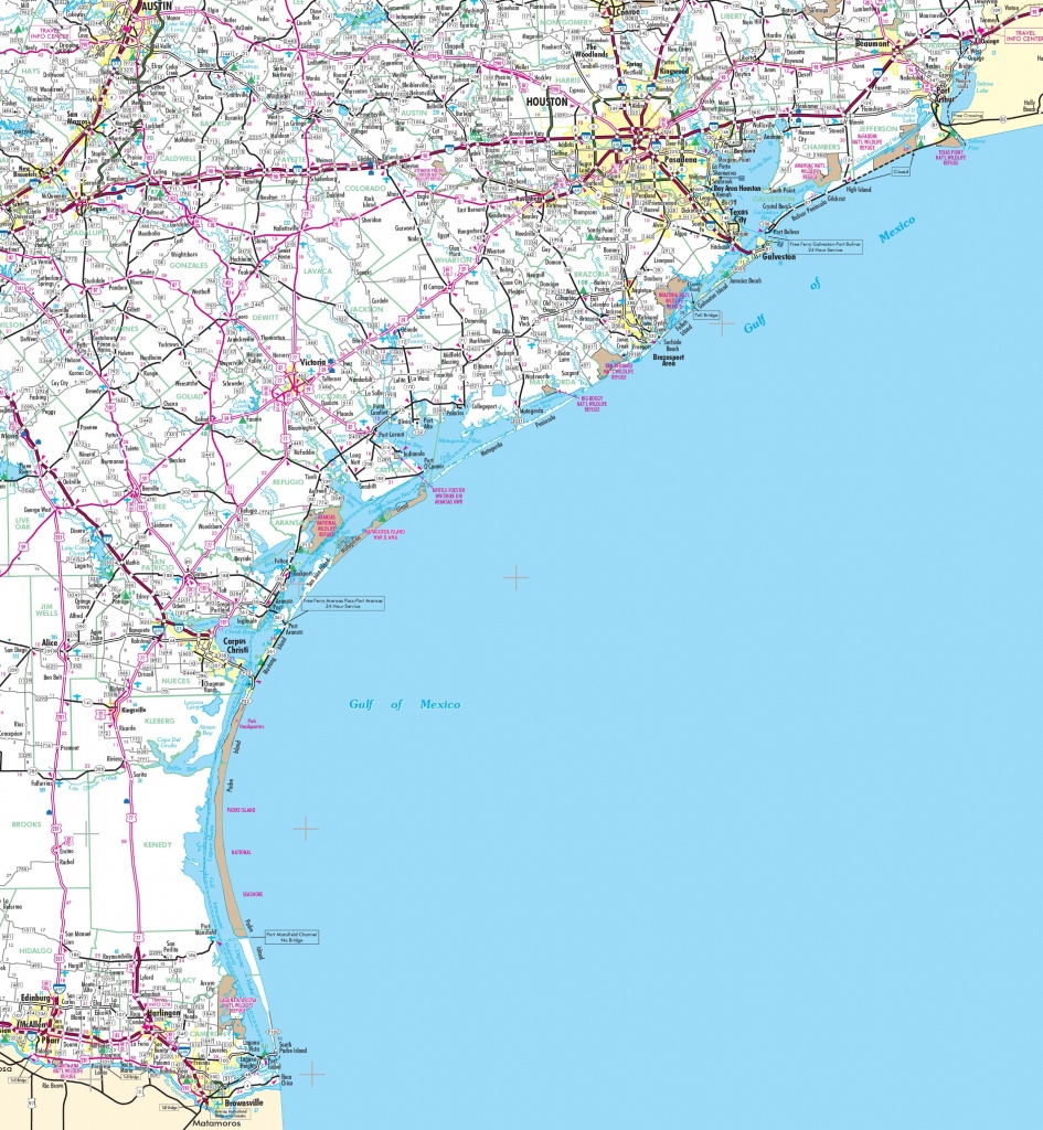 Map Of Texas Coast - Map Of Texas Coast