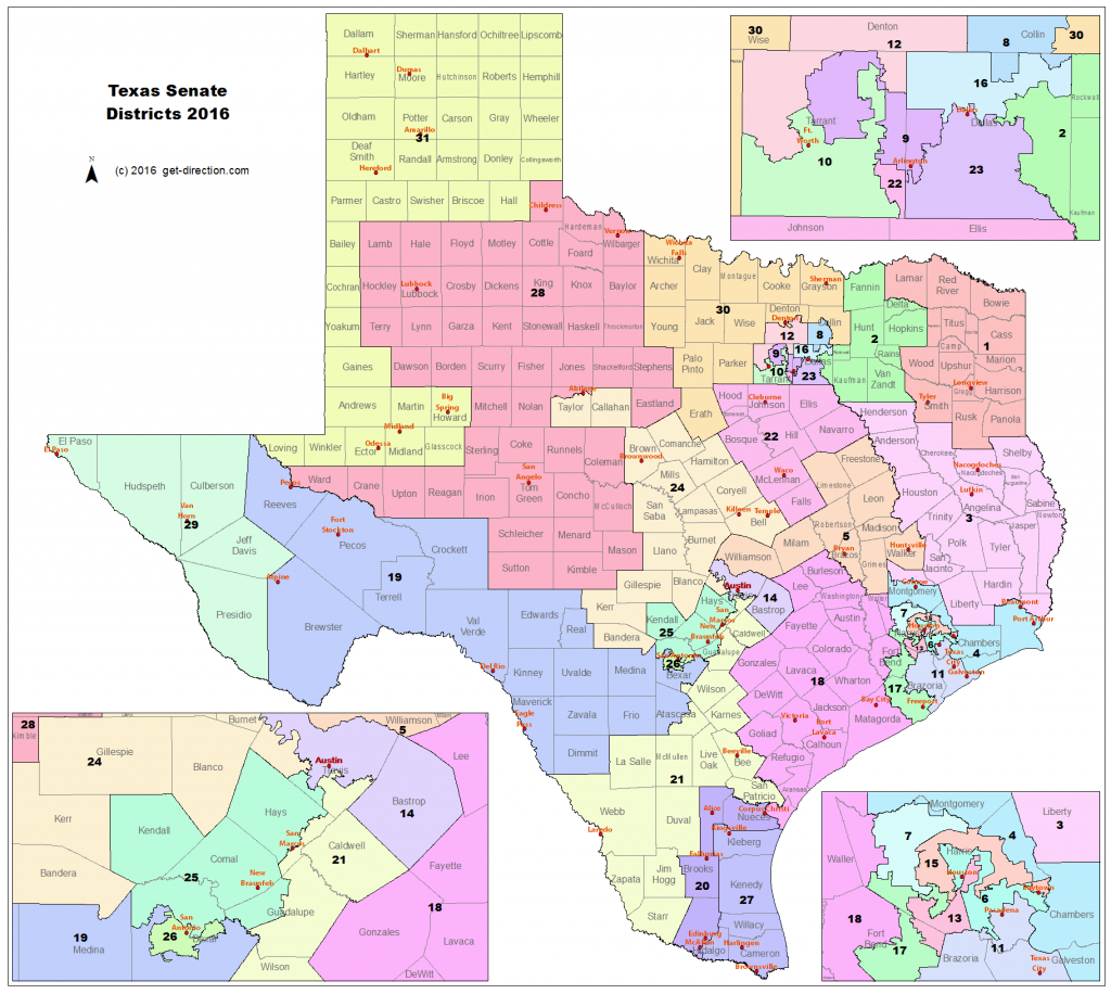 Texas Senate District 21 Map | Free Printable Maps