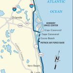 Map Of The Atlantic Coast Through Northern Florida. | Florida A1A   Map Of Eastern Florida Beaches