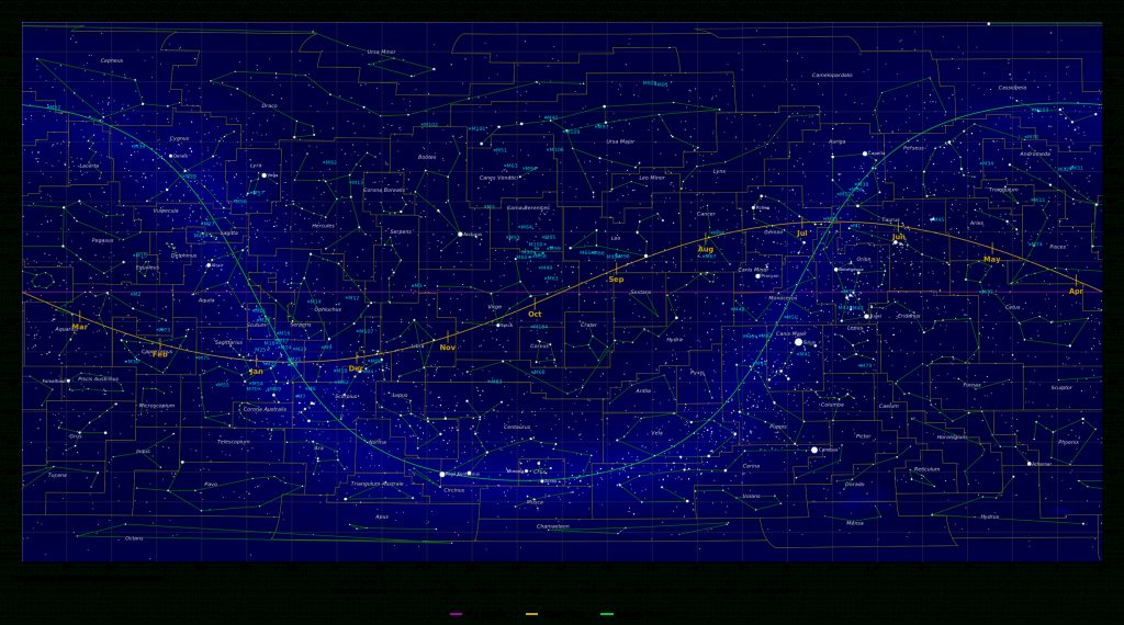 Map Of The Constellations - In-The-Sky - Printable Constellation Map