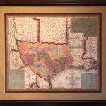 Map Of The Early Texas Land Grants   Gallery Of The Republic   Texas Map Artwork